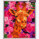 Crystal Art "Giraffe & Flowers" Bilderrahmen 21 x 25 cm