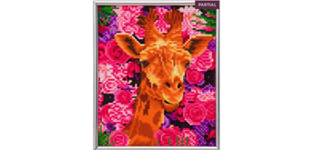 Crystal Art "Giraffe & Flowers" Bilderrahmen 21 x 25 cm