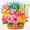 Crystal Art Hanging Basket 30 x 30 cm - Spring