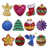 Crystal Art Hanging Decoration Christmas Shapes