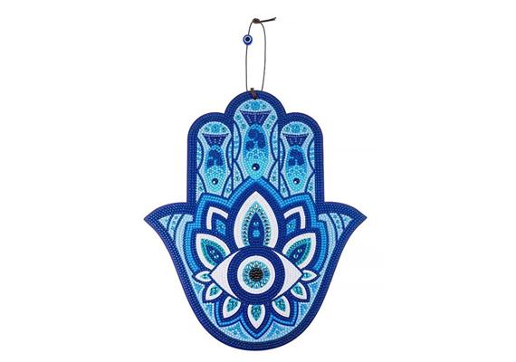 Crystal Art Hanging Hamza Hands 26 x 30 cm