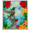 Crystal Art "Hungry Hummingbirds" Bilderrahmen 21 x 25 cm