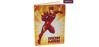 Crystal Art "Ironman" Notizbuch Kit, 26 x 18 cm