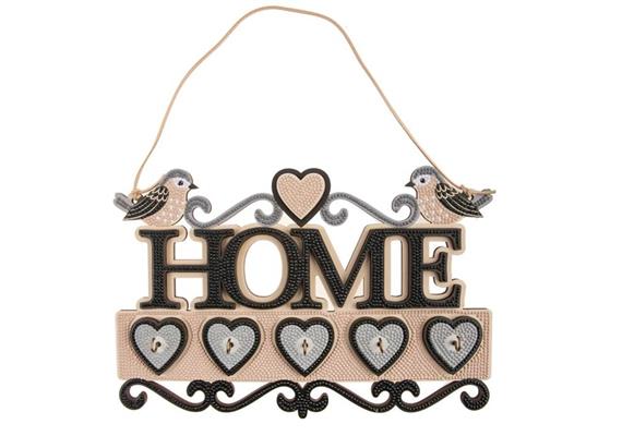 Crystal Art Key Holder "Home" 22 x 33 cm