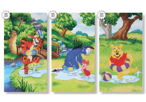 Crystal Art Kit 3 units of 3 Disney triptych designs