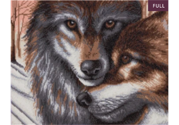 Crystal Art Kit "A Winter's Tale" 40 x 50 cm, mit Rahmen