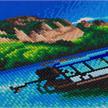 Crystal Art Kit "Beach Boat" 40 x 50 cm, mit Rahmen | Bild 3