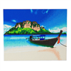 Crystal Art Kit "Beach Boat" 40 x 50 cm, mit Rahmen