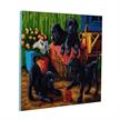 Crystal Art Kit "Black Labrador Pups" 40 x 50 cm | Bild 3
