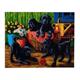 Crystal Art Kit "Black Labrador Pups" 40 x 50 cm