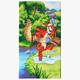 Crystal Art Kit "Bouncing Tigger" Triptych Part 1