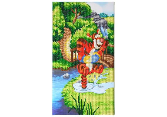 Crystal Art Kit "Bouncing Tigger" Triptych Part 1