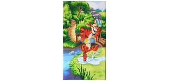 Crystal Art Kit "Bouncing Tigger" Triptych Part 1