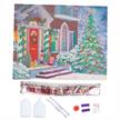 Crystal Art Kit Christmas House 40 x 50 cm, mit Rahmen | Bild 2