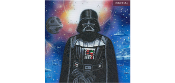 Crystal Art Kit Darth Vader 30 x 30 cm, mit Rahmen