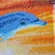 Crystal Art Kit Dolphin Sunrise 30 x 30 cm, mit Rahmen | Bild 3