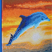 Crystal Art Kit Dolphin Sunrise 30 x 30 cm, mit Rahmen | Bild 2