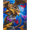 Crystal Art Kit "Dragon Clan" Anne Stokes, 40 x 50 cm, mit Rahmen