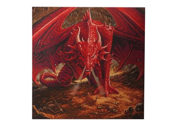 Crystal Art Kit "Dragons Lair" Anne Stokes, 70 x 70 cm, mit Rahmen