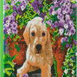 Crystal Art Kit "Floral Pup" 30 x 30 cm, mit Rahmen | Bild 2