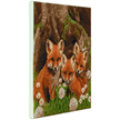 Crystal Art Kit "Fox Cubs" 30 x 30 cm, mit Rahmen | Bild 2