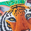Crystal Art Kit Gentle Tiger 30 x 30 cm, mit Rahmen | Bild 3