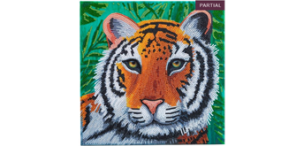 Crystal Art Kit Gentle Tiger 30 x 30 cm, mit Rahmen