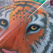 Crystal Art Kit Gentle Tiger 30 x 30 cm, mit Rahmen | Bild 4