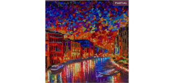 Crystal Art Kit "Grand Canal Venice" 30 x 30 cm, mit Rahmen