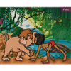 Crystal Art Kit "Jungle Book Friends", 40 x 50 cm, mit Rahmen