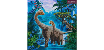 Crystal Art Kit "Jurassic Jungle" 30 x 30 cm, mit Rahmen