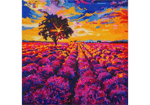Crystal Art Kit Lavender Field 30 x 30 cm