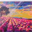 Crystal Art Kit Lavender Field 30 x 30 cm | Bild 4