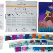 Crystal Art Kit "Lion King Family" 30 x 30 cm, mit Rahmen | Bild 4