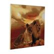 Crystal Art Kit "Lions of Savannah" 40 x 50 cm, mit Rahmen | Bild 3