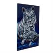 Crystal Art Kit "Loving Embrace White Tigers" 65 x 90 cm, mit Rahmen | Bild 3