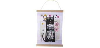 Crystal Art Kit Mini Scroll Cat at Home 20 x 30 cm