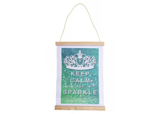 Crystal Art Kit Mini Scroll Keep Calm 20 x 30 cm