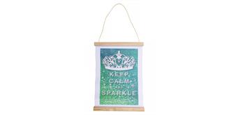 Crystal Art Kit Mini Scroll Keep Calm 20 x 30 cm