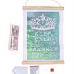 Crystal Art Kit Mini Scroll Keep Calm 20 x 30 cm | Bild 4