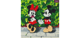 Crystal Art Kit "Minnie and Mickey" 30 x 30 cm, mit Rahmen