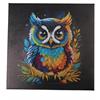 Crystal Art Kit Owl 30 x 30 cm