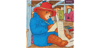 Crystal Art Kit "Paddington & A Letter" 30 x 30 cm, mit Rahmen