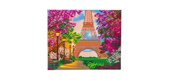 Crystal Art Kit "Paris in Spring" 40 x 50 cm, mit Rahmen