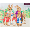 Crystal Art Kit "Peter Rabbit and Family", 40 x 50 cm, mit Rahmen