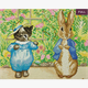 Crystal Art Kit "Peter Rabbit and Tom Kitten", 40 x 50 cm, mit Rahmen