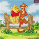 Crystal Art Kit "Pooh and Tigger" 30 x 30 cm, mit Rahmen