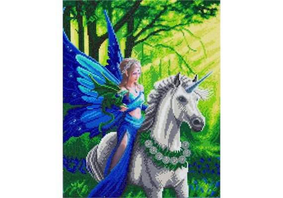 Crystal Art Kit "Realm of Enchantment" Anne Stokes, 40 x 50 cm, mit Rahmen