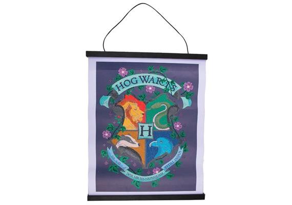 Crystal Art Kit Scroll Hogwarts Crest 35 x 45 cm