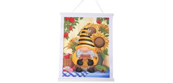 Crystal Art Kit Scroll Honey Bee Gnome 35 x 45 cm